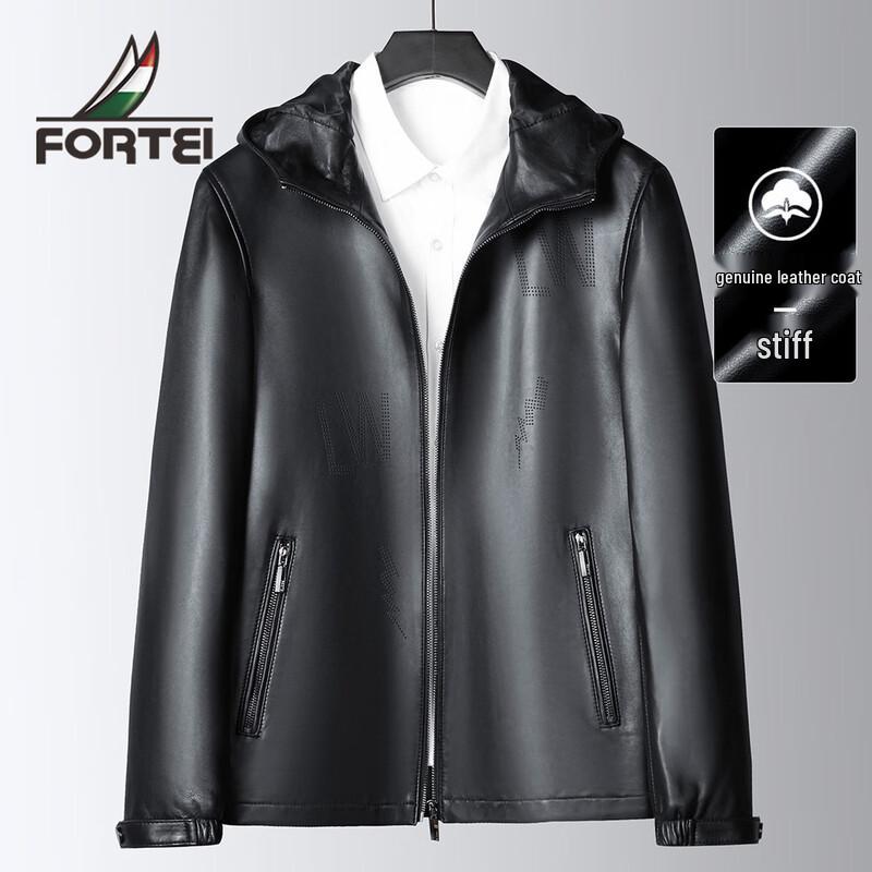 

Мужская повседневная кожаная куртка Futing из овчины на осень M (170/88A)