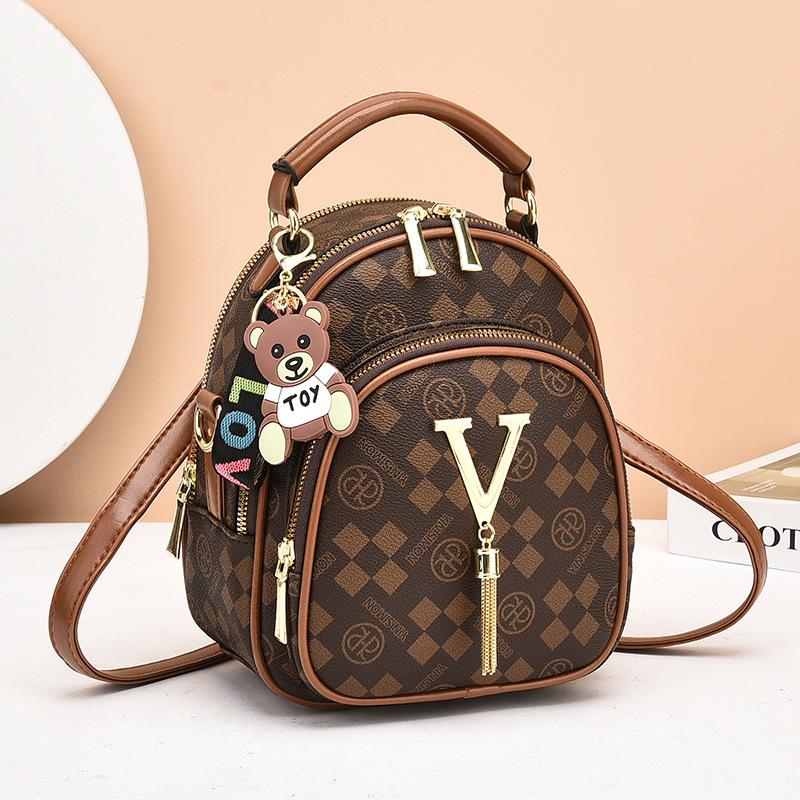 Bag Women's Bag 2025 New Bag Fashion Backpack Simple Shoulder Messenger Bag Premium Sense Retro Backpack Women