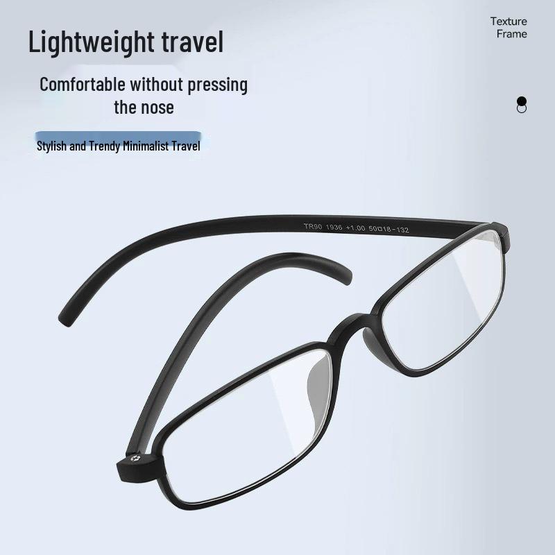 Ultra-Light HD Anti-Blue Light Fashionable Reading Glasses with Elastic Resin Lenses, Comfortable Fit, 1936 Edition
