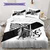 Vitoria Vibe Bettwäsche Steppdecke Set Bettbezug Kissenbezug Heimdekoration Geburtstagsgeschenk (1 Bettbezug + 2 Kissenbezüge, ohne Füllung)