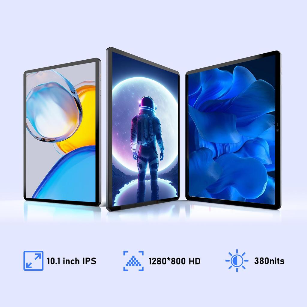 N-one Android 12 Tablet, 4 GB RAM, 64 GB ROM, 4G Tablet, Quad-Core-Prozessor, 10,1 Zoll, 1920*1200 IPS-Bildschirm, GPS, 2,0 MP + 5,0 MP Dual-Kamera,