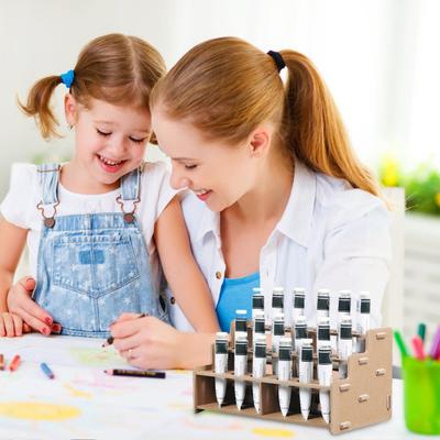 Organizador de Pinturas Estante de Almacenamiento Multicapa Gran Capacidad Alta Estabilidad Ahorro de Espacio Resistente a la Humedad Soporte para Botes de Pintura
