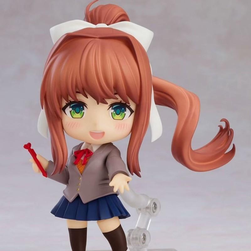 Monika Doki Literature Club Interchangeable Face Articulated Anime Action Figure Collectible Doll Ornament 1817 Poseable Detailed Movable Scale