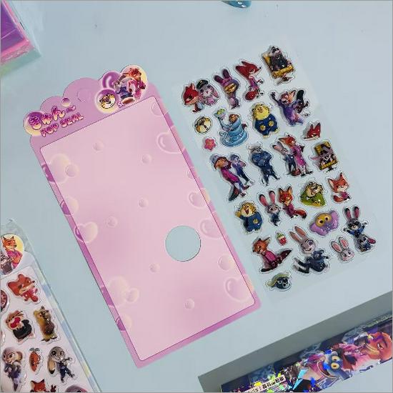 Shan Hai Jing 3D Gradient Cartoon Stickers: Fun DIY Embossed Decoration for Kids