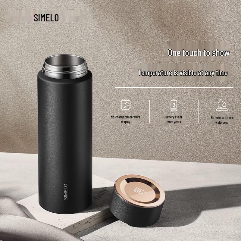 Shimeile Pure Titanium Temperature Display Thermos Mug
