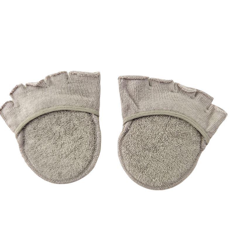 

Women s Summer Cotton Half-Sole Foot Pads: Invisible Open-Toe Five-Finger Socks for High Heels Velvet
