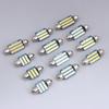 6Pcs C5W Led Bulbs Canbus Festoon Led For Car Interior Dome Trunk License Plate Lights 12V 300Lm 6500K White