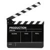 30x25CM Claquete de Acrílico Diretor Profissional Cinema Filme Ação Clap Ferramenta de Fotografia Faixa Branca Quadro Negro