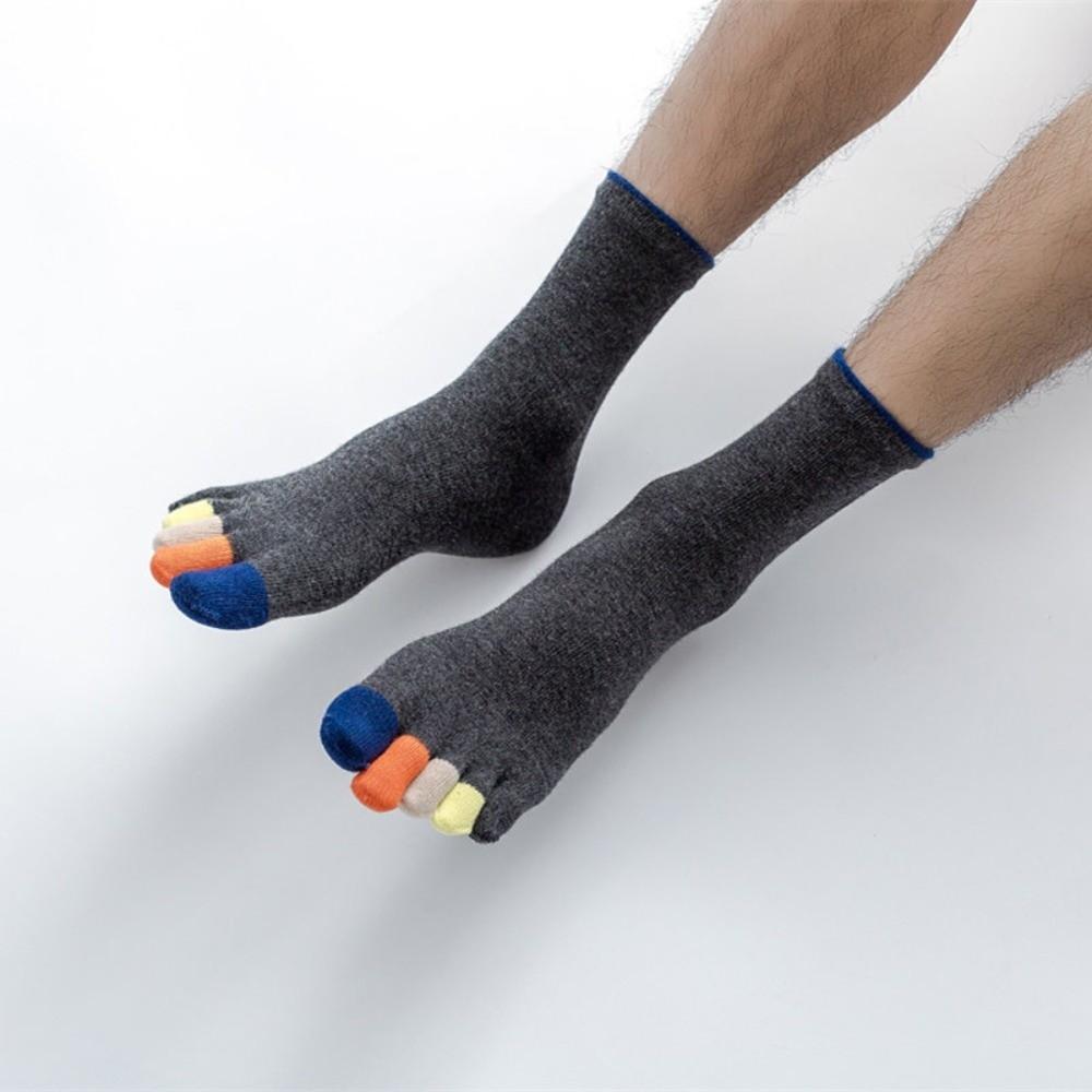 Hosiery Men's Five Finger Socks Colorful Toe Design Sports Socks Five Toe Socks Hiking