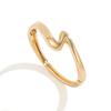 Sense Of Design Curved Z-Shaped Glossy Spring Bracelet Bracelet Niche Irregular Metal Bracelet