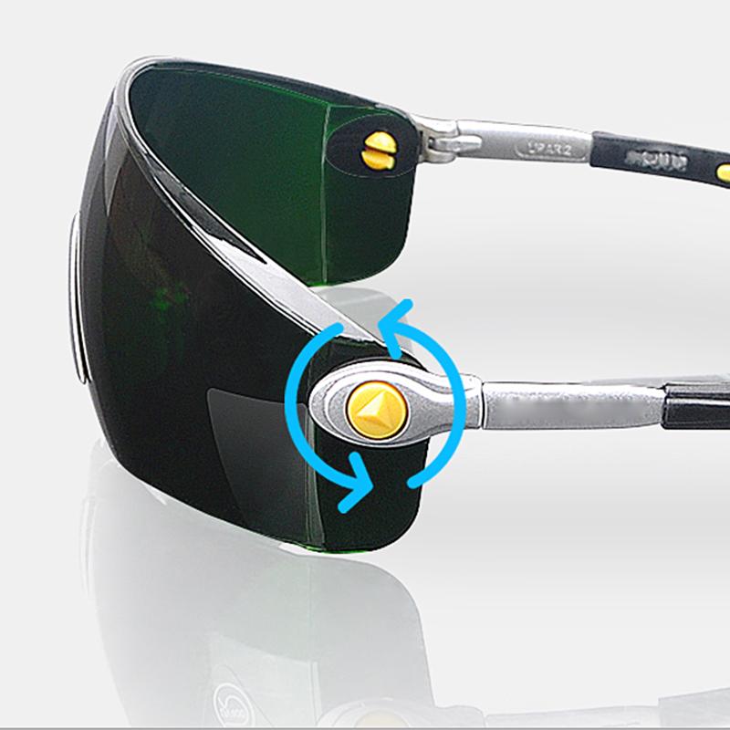 Welding Goggle Prevent Fog Scratch Proof Impact Resistant Red UV Protection Adjustable Legs Welder Glasses