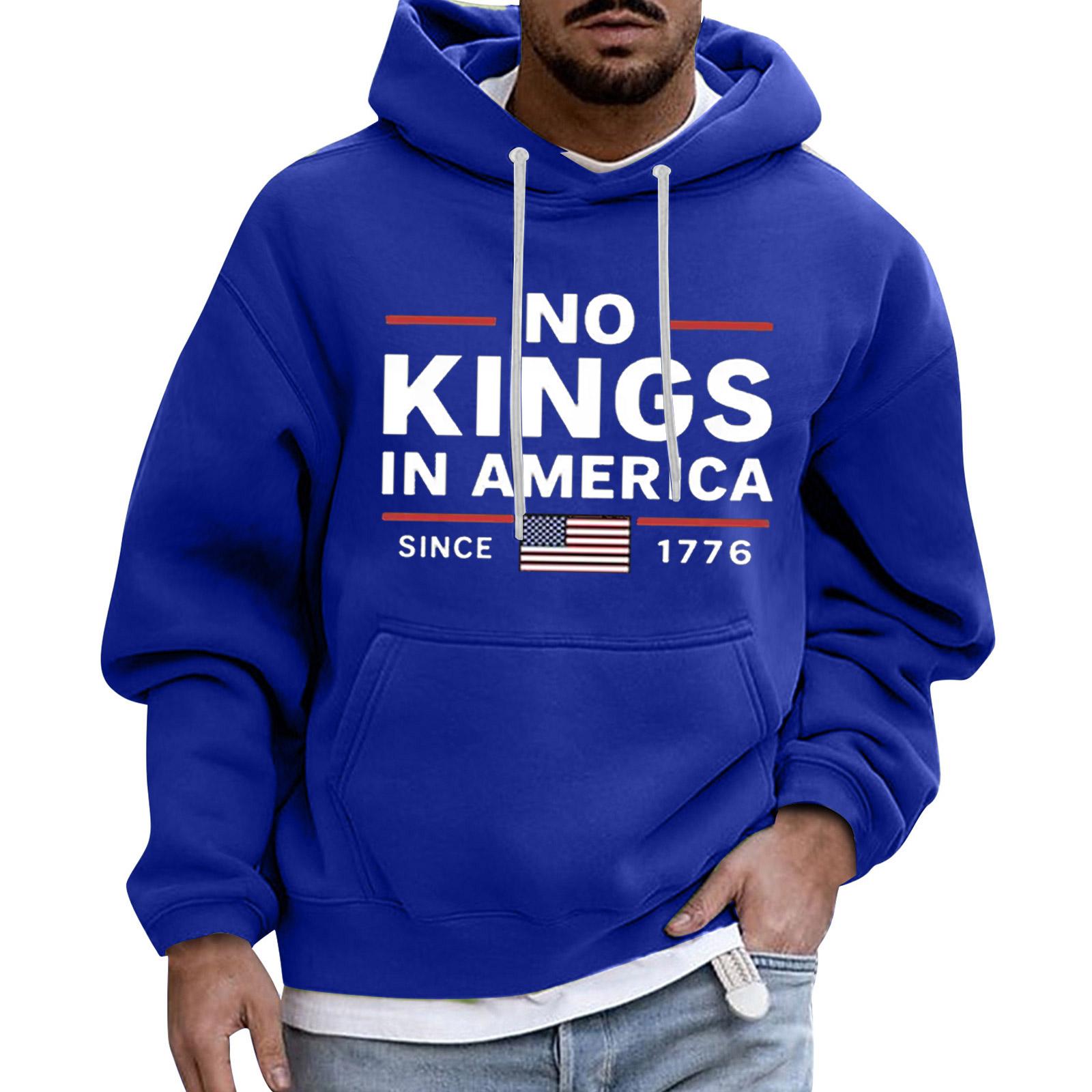 

Мужская модная толстовка с капюшоном и длинными рукавами для отдыха XXXL синий