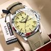 Top Luxury Waterproof Luminous Date Week Watch For Men Quartz Sport Leather Men's Watches
