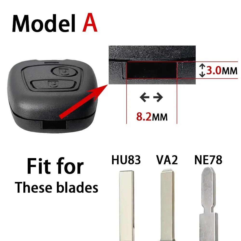 Yocasty For Xsara Picasso Replacement Car Key Shell Case Cover Box For Citroen C1 C2 C3 C4 For Peugeot 206 207 307 408 607