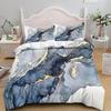 Marble Bedding Set King_Queen Size,Grey Gold Marble Duvet Cover Men Adults Modern Abstract Art Tie Dye Gothic Soft Quilt Cover