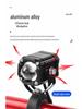 High-Intensity LED Motorcycle Spotlight with Four-Color Devil Eye and Strobe for Electric Vehicles - Adjustable High/Low Beam