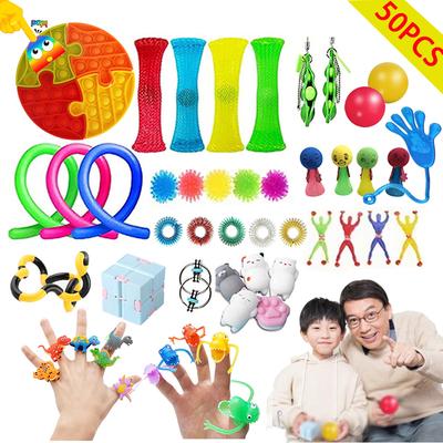 50 Packs Educational Decompression Unzip The Toy Popit For Adult'S