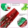 Vibrant Red Silver Green Shimmering Streamer Curtain For St Patrick's Day Festivities