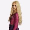 Hocus Pocus Witch Wig -Golden Blonde Wavy Halloween Hair with Middle Part, Premium Cosplay Synthetic Hair for Women, 90s Party Accessories
