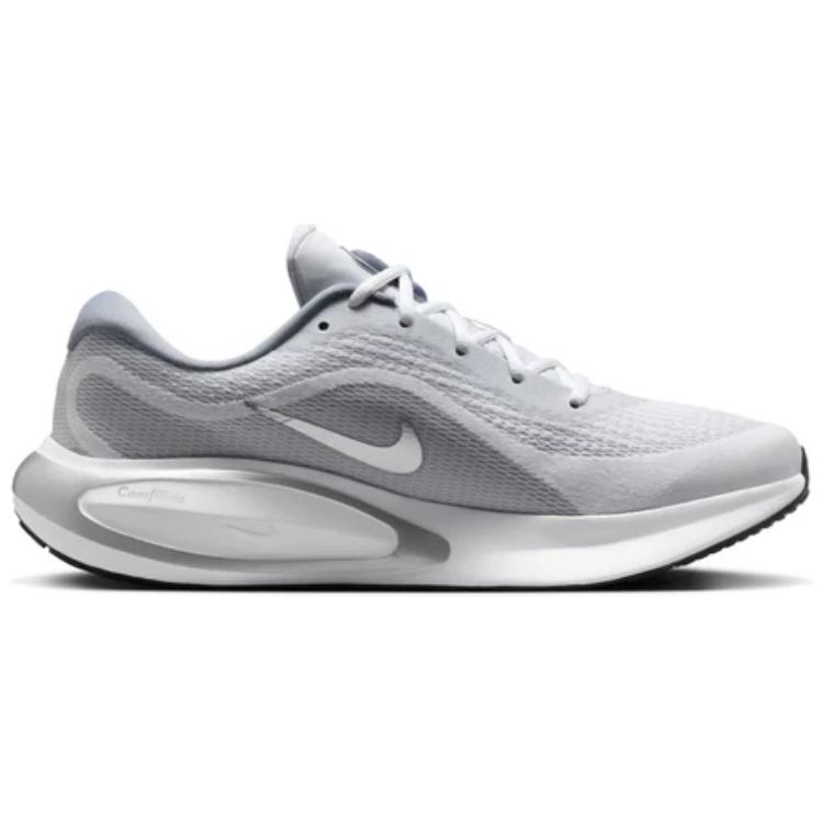 Nike Journey Run White Metallic Silver Men Sneakers Black Ashen-Slate FN0228-104