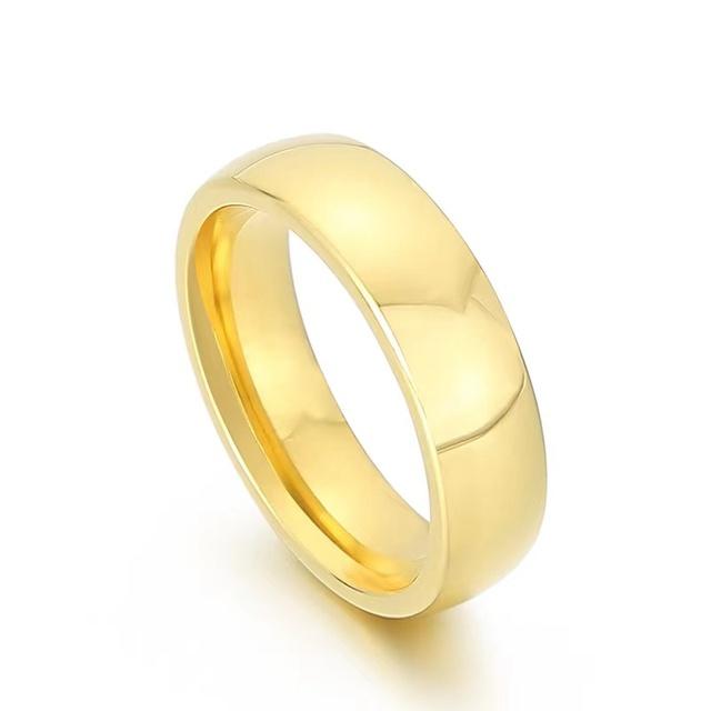 Simple Engagement Wedding Rings For Women Men Jewelry 316L Stainless Steel Wedding Bands Fashion Brands Jewelry