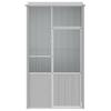 Grey Bird Cage 115x78x200 Cm Galvanized Steel