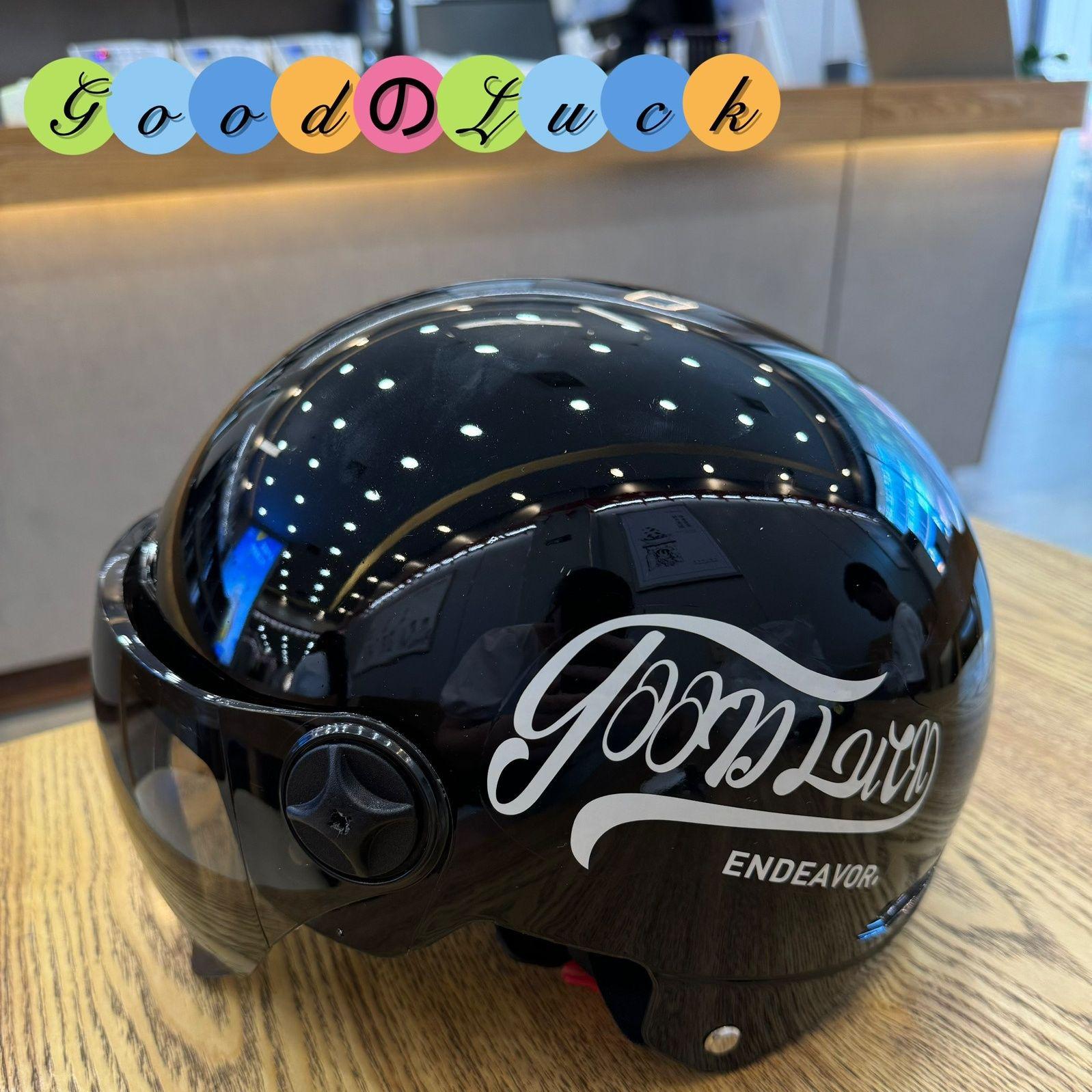 

Trendy 3C Certified Universal Motorcycle Helmet: All-Season Safety & UV Protection for Men & Women Tea Sunshade Short Visor [Upgraded Sun Protection]