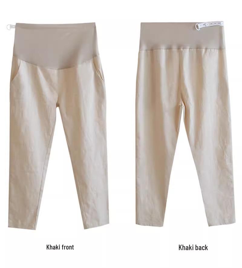 Maternity Skinny Wide-Leg Pants – Spring/Summer 2025 Casual Base Layer