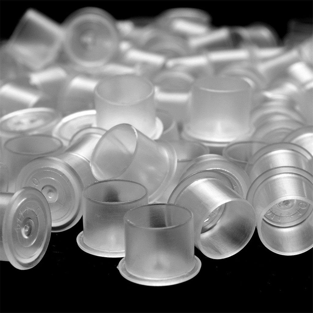 Farbige Kappen Kappenbecher Make-up Zubehör 10 mm Größe S, 10/1000 Packung - 500 Stück