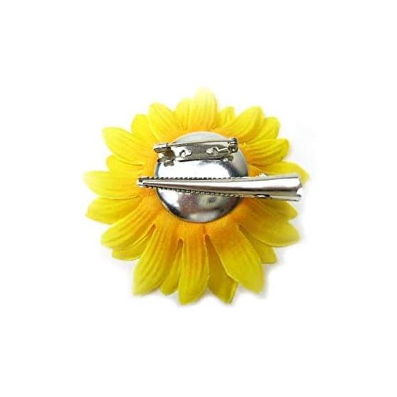 Accessorio Capelli Girasole a 2 Vie e Corsage (1 pc) - Resistente all'acqua per il divertimento in spiaggia