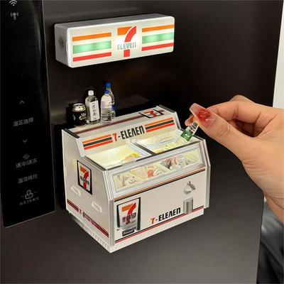 711 Mini magnet na ledničku do obchodu s potravinami: Roztomilá bytová dekorace