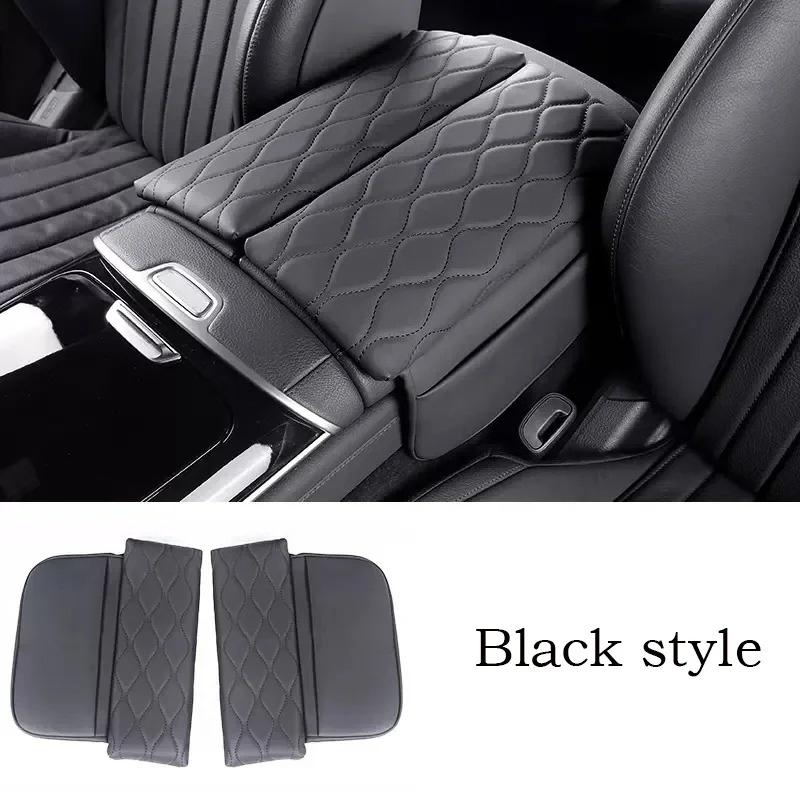 Center Console Armrest Box Cover Pad For Mercedes Benz S Maybach Class W223 S350 S450 S500 Leather Anti-Scratch Armrest Cushion