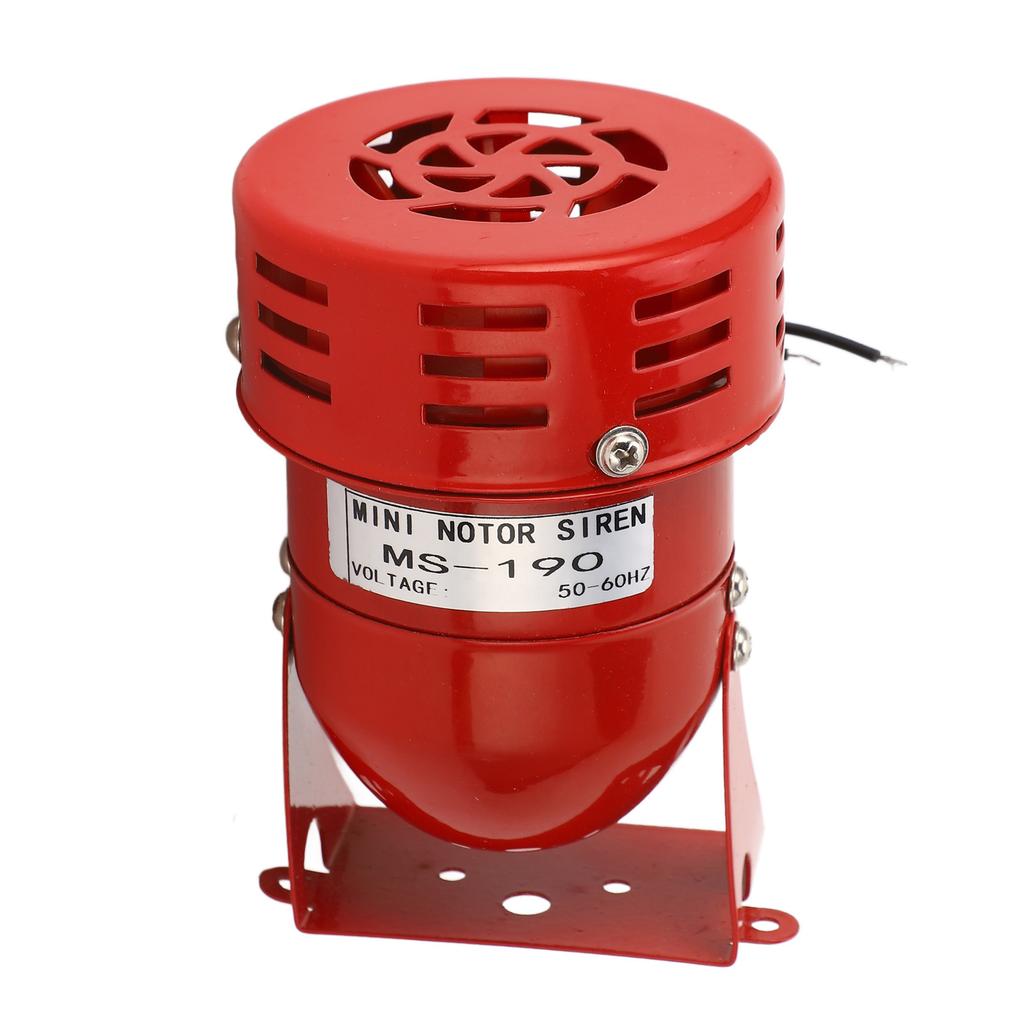 Industriemotor Alarmglocke Rote Farbe Stahl Mini Hupe Ton Summer Sirene für Autos AC110V