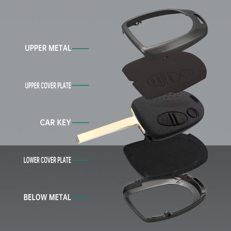 Car Zinc Alloy Leather Key Cases Holder Cover Chain For Holden Vs Vt Vx Vy Vz Wh Wk Commodore Chevrolet Uncut Blade Accessories