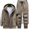 Men's Spring  Autumn Jacket Suit - Windproof Outdoor Mountaineering Outfit with Leisure Sports  Labor Insurance Work Clothes