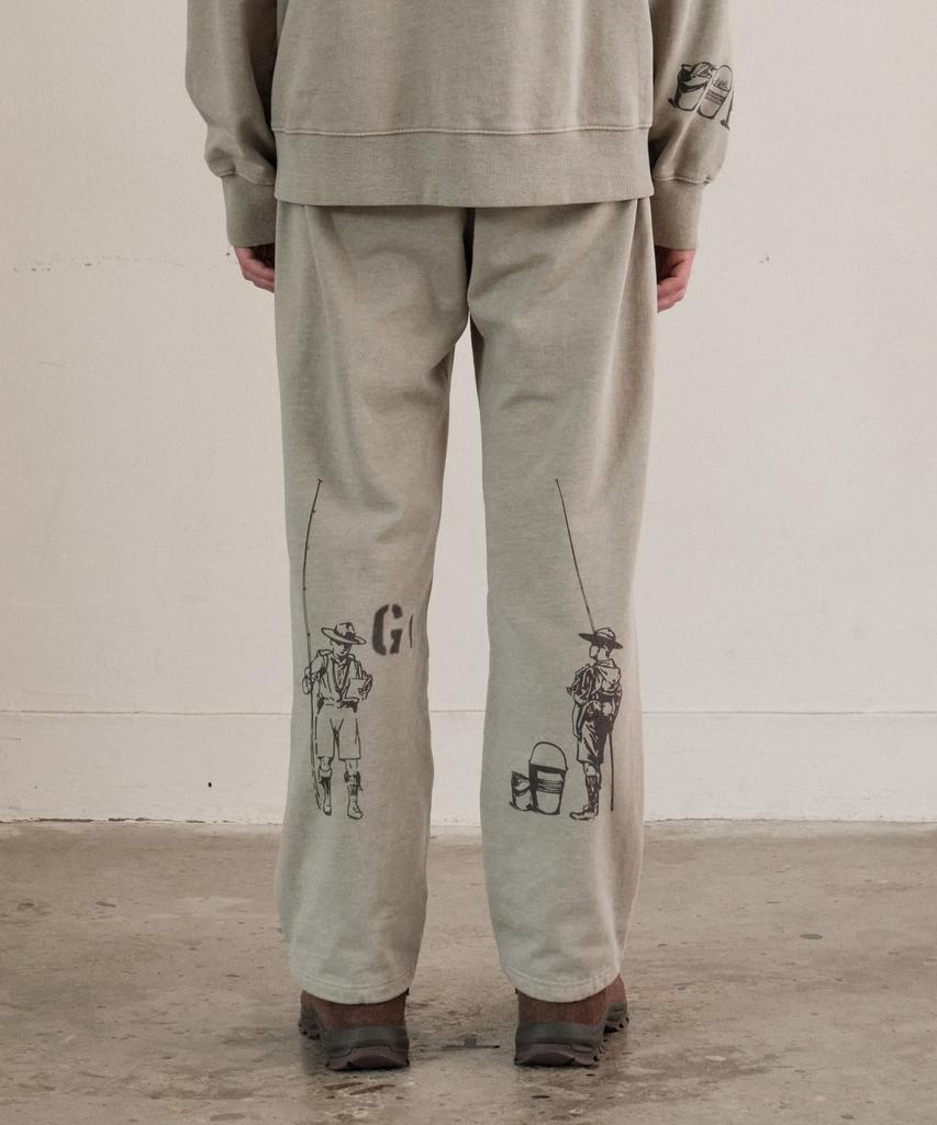 HELEMENT Lauren Graphic Sweatpants (Beige)