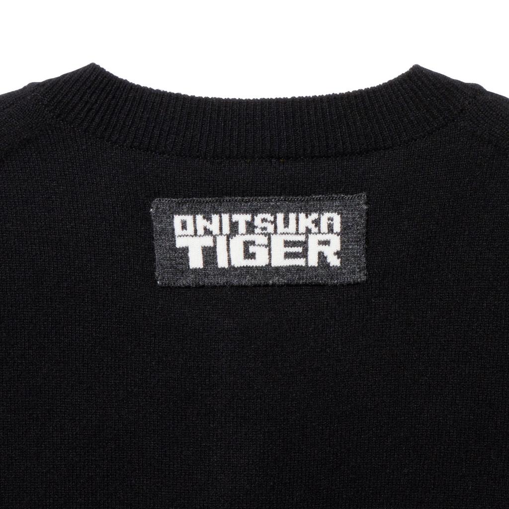 New Onitsuka Tiger LS KNIT TOP Knitwear Unisex Black 2183B363-001