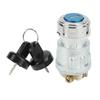 Ignition Starter Switch OFF ON START Position 3 Contact Terminals with 2 Keys for Go Kart Motorcycle