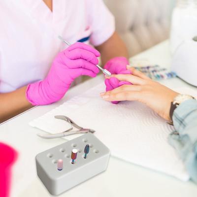 Porta Frese per Unghie con 12/80 Fori Salvaspazio Organizer Multifunzionale per Frese per Unghie Espositore per Testine di Manicure, Lucidatura, Fresatura