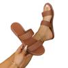 Large size slippers women's summer new woven women's slippers outside wearing beach cool slippers slippers