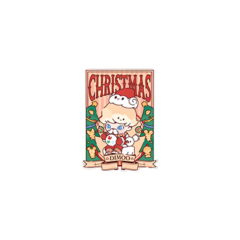 New POP MART DIMOO Snowman's Letter Postcard IP Merch PPMT-2312-0049