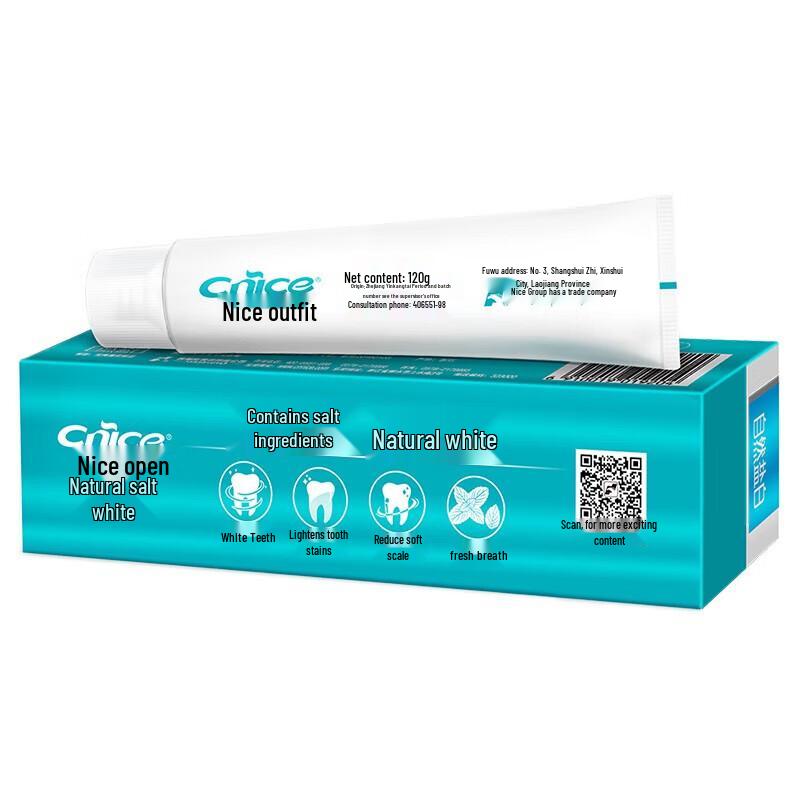 NICE Cool Ice Chrysanthemum & Natural Salt Toothpaste Duo