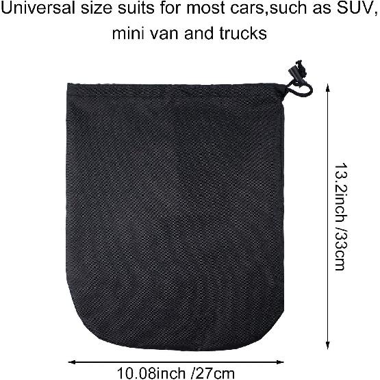 Frienda Side View Mirror Cover Auto Rearview Protection Cover Snow Ice Mirror Exterior Rear Accessories Universal Size for Cars, Black(2 Pieces)