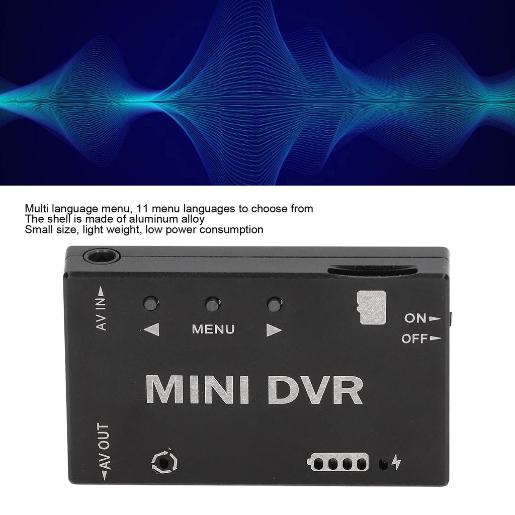 Mini FPV DVR Module NTSC PAL Switchable Built in Battery Video Audio FPV Recorder for RC Models