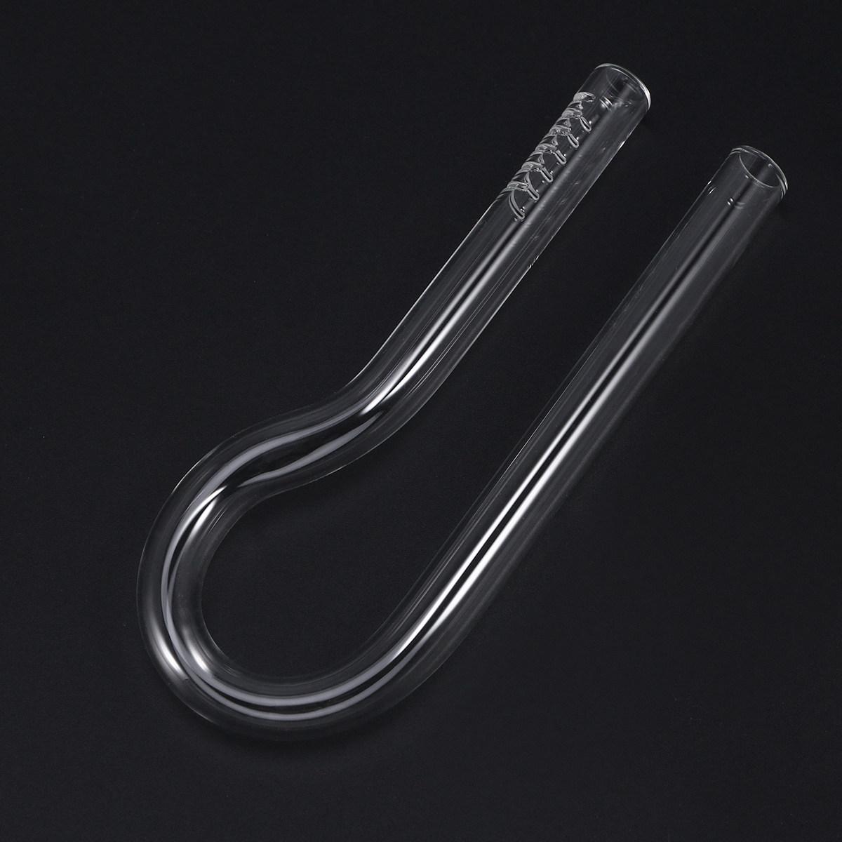 

R Shaped Glass Water Inlet Outlet Tube for Aquarium Fish Tank 13Cm Hydrodynamic Design Stable Flow Oxygenation Corrosion Size 1