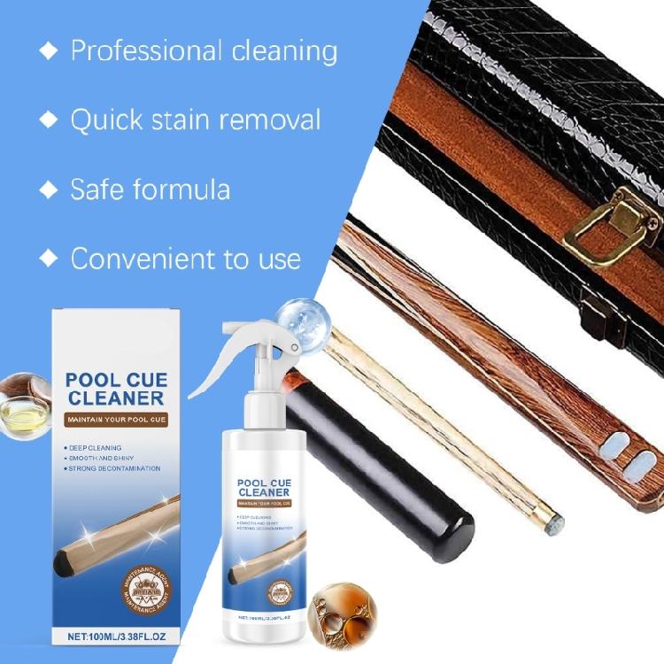 Billiards Cue Cleaner Shaft Conditioner 100ml AntiCracking Pool Cue Shaft Care Tool Pool Cue Finish Cleaner Easy to Use