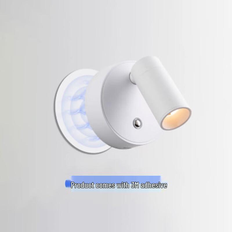 USB Rechargeable Magnetic LED Wall Lamp with Stepless Dimming