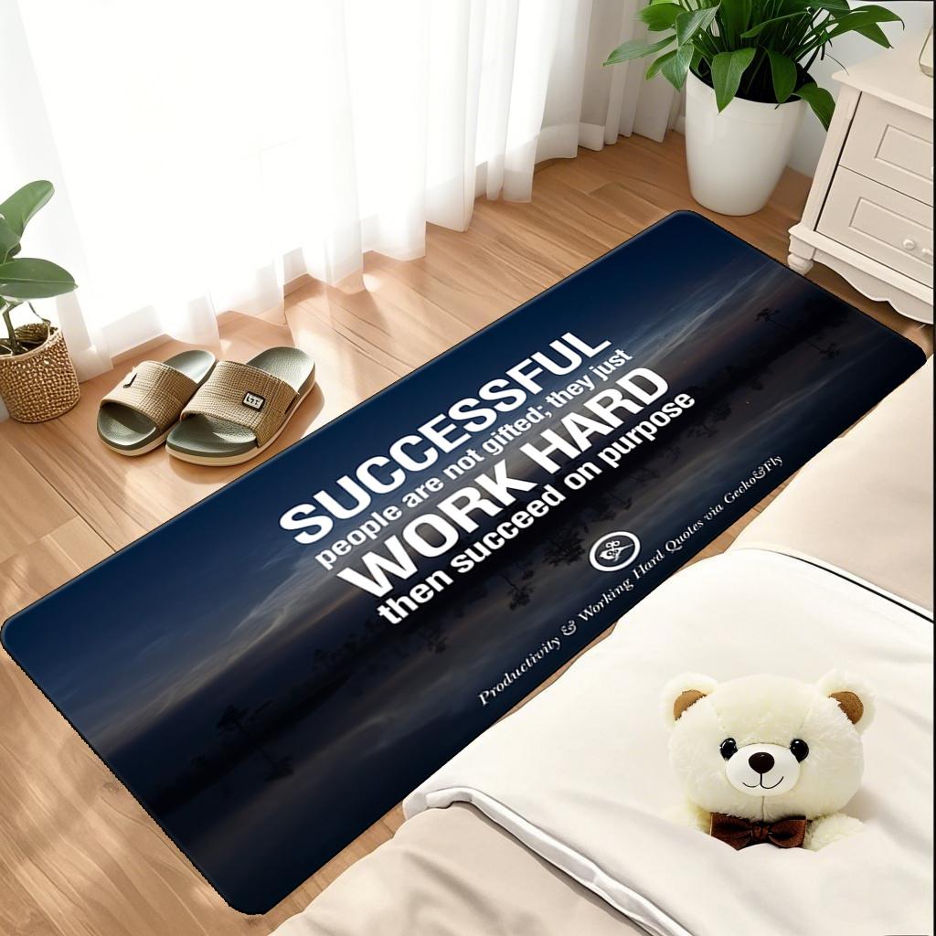 

Successful motivational mats, daily encouragement, success carpets, bedroom and living room decorations, daily inspiration 40cmx60cm