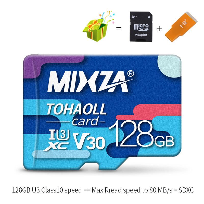 Buy MIXZA BF Memory Card 256GB U3 80MB/S Class10 128GB U1 Micro Sd Card UHS1 Flash Card Memory