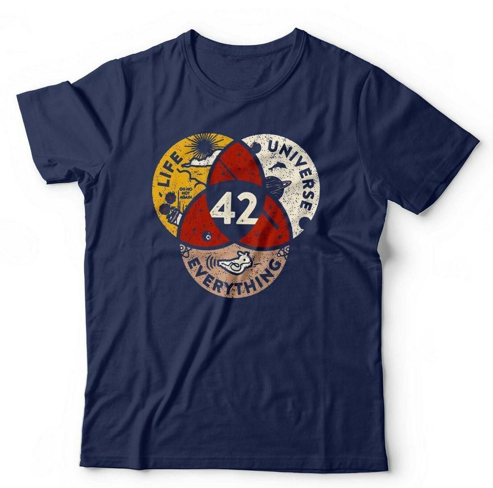 Hitchhikers Guide Colour Tshirt The Answer Is 42 Unisex Kids Funny SciFi S